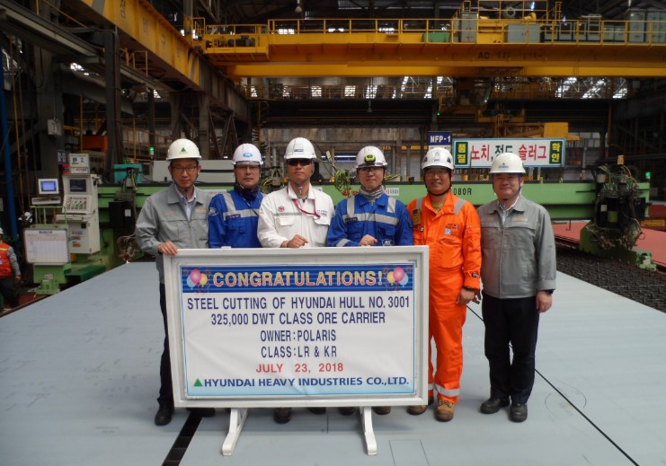 [Ulsan Office] 325K VLOC (HDHI3001) Steel cutting ceremony.jpg