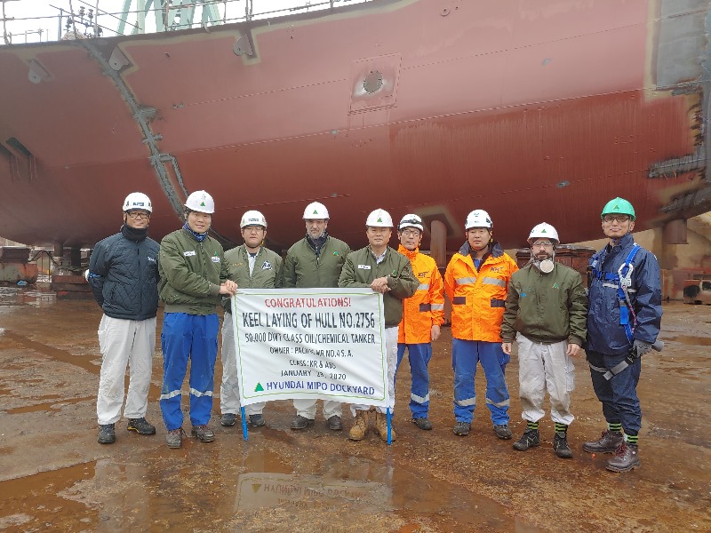 [울산지부] keel Laying (50K Class Oil_Chemical Tanker_HMDC2756).jpg
