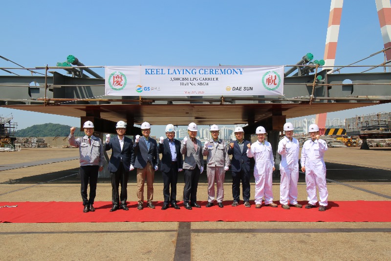 [부산지부] 3,500CBM LPG Carrier (DSSE638) 용골 거치식.JPG